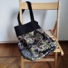 Borsetta stoffa giapponese-nero