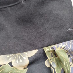 Borsetta stoffa giapponese-nero