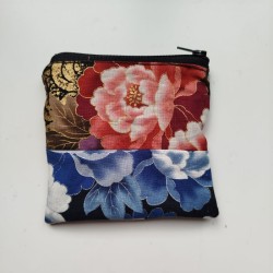 Purse- pouch Peony patch
