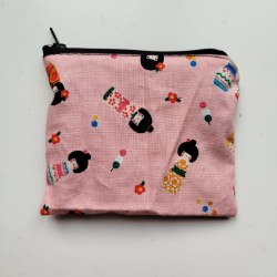 Portamonete-portatessera Kokeshi