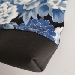Borsetta tracolla Blu-Argento