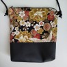 Mini shoulder bag - Crane gold&bordeaux