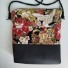 Mini shoulder bag - Crane gold&bordeaux