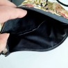 Mini shoulder bag - Crane gold&bordeaux