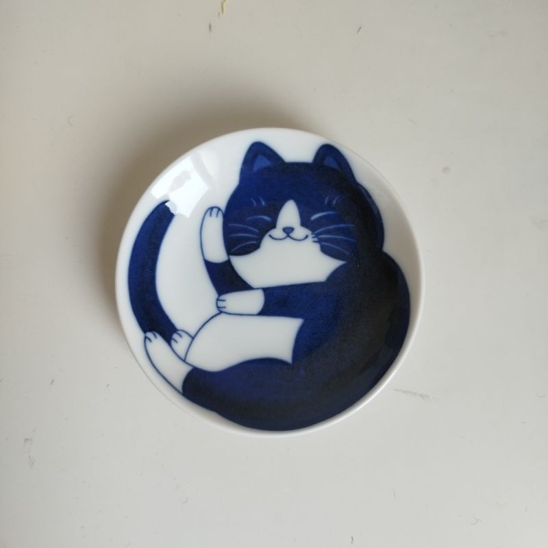 Mini plate Nekochigura Hachiware
