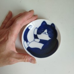 Mini plate Nekochigura Hachiware