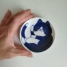 Mini plate Nekochigura Hachiware