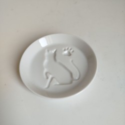 Mini plate Soy sauce -cat