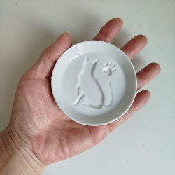 Mini plate Soy sauce -cat