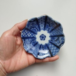 Mini plate Indigo flower