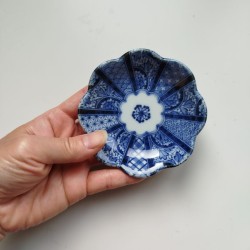 Mini plate Indigo flower