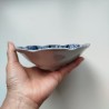 Shallow bowl Indigo flower