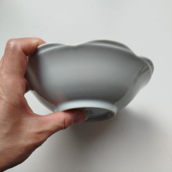 Shallow bowl Indigo flower