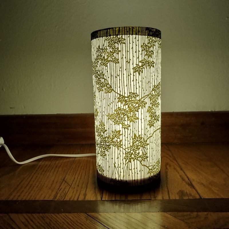 Lampada washi verde