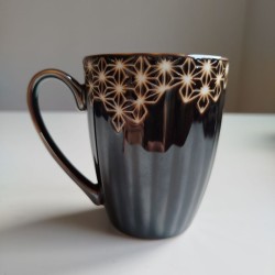 Tazza mug Asanoha marrone