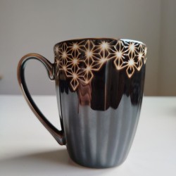Tazza mug Asanoha marrone