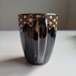 Tazza mug Asanoha marrone