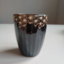 Tazza mug Asanoha marrone