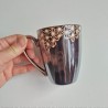 Tazza mug Asanoha marrone