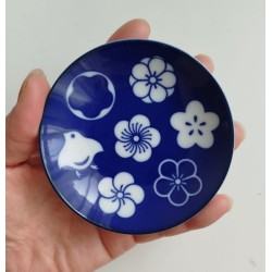 Mini plate Chidori Indigo