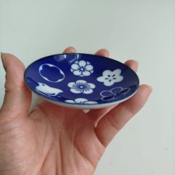 Mini plate Chidori Indigo